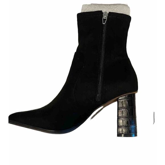 Dolce Vita Women's Petya High Heel Booties Size 9.5 Black Stella Suede - Picture 4 of 9